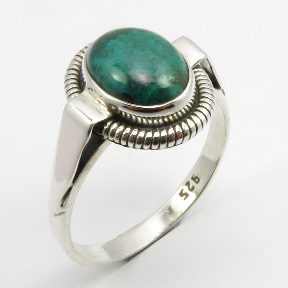 Size 8 14 Jade in Sterling Silver Ring