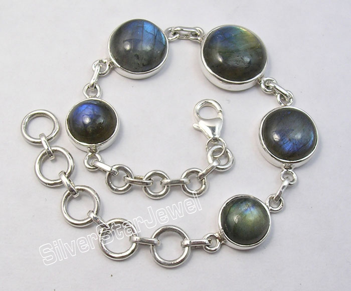 Labradorite Bracelet in Sterling Silver
