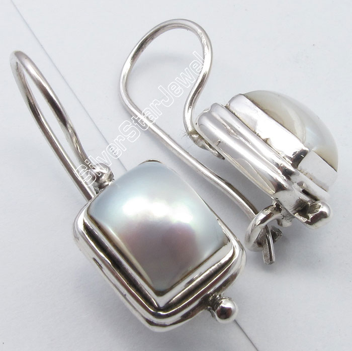 6 x 8 mm Oval RAINBOW MOONSTONE Jewelry 925 Solid Silver Ladies Earrings 2.6 CM