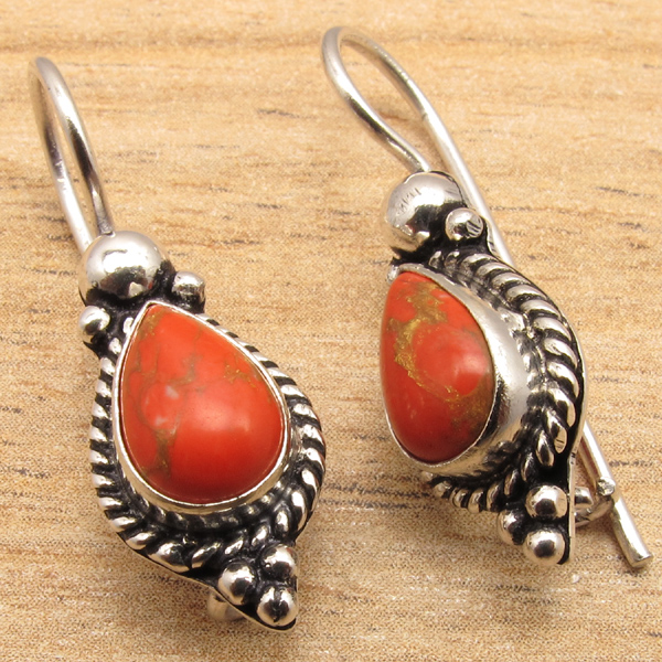 925 Silver Plated Wholesale Price OXIDIZED Earrings Made
